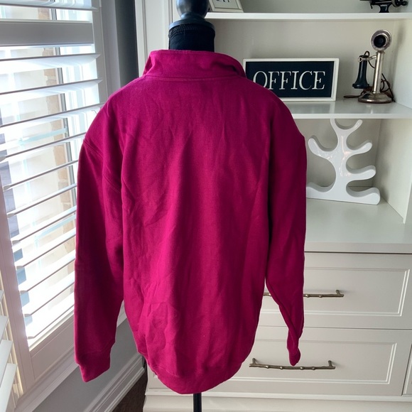 Vintage Y2K 90’S R&R SPORTS Magenta Half Zip Pullover Sweater Women’s SZ Large - Picture 6 of 15